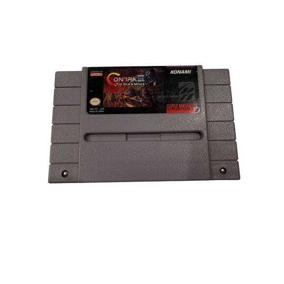 Contra III The Alien Wars SNES Super Nintendo Video Game Authentic